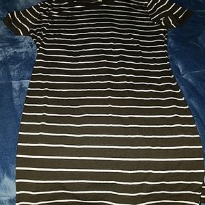 Striped short sleeve top